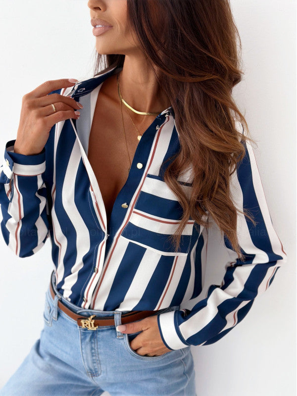 Fabiola® | Blouse Tidy Women'S Blouse With Satin Print