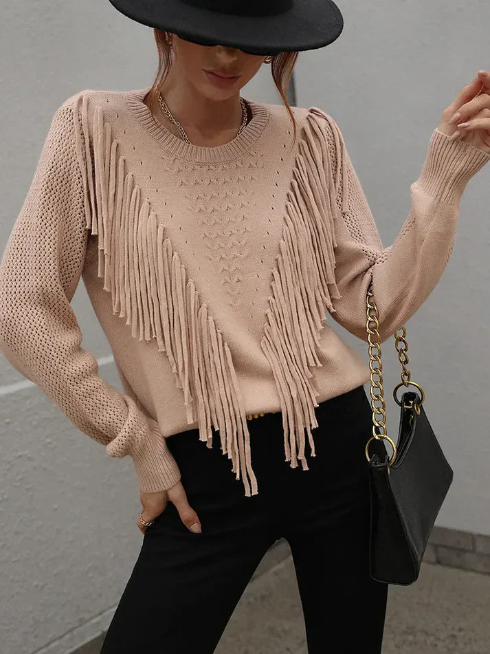 Erica® | Elegant Cotton Knit Sweater