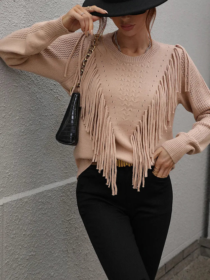 Erica® | Elegant Cotton Knit Sweater