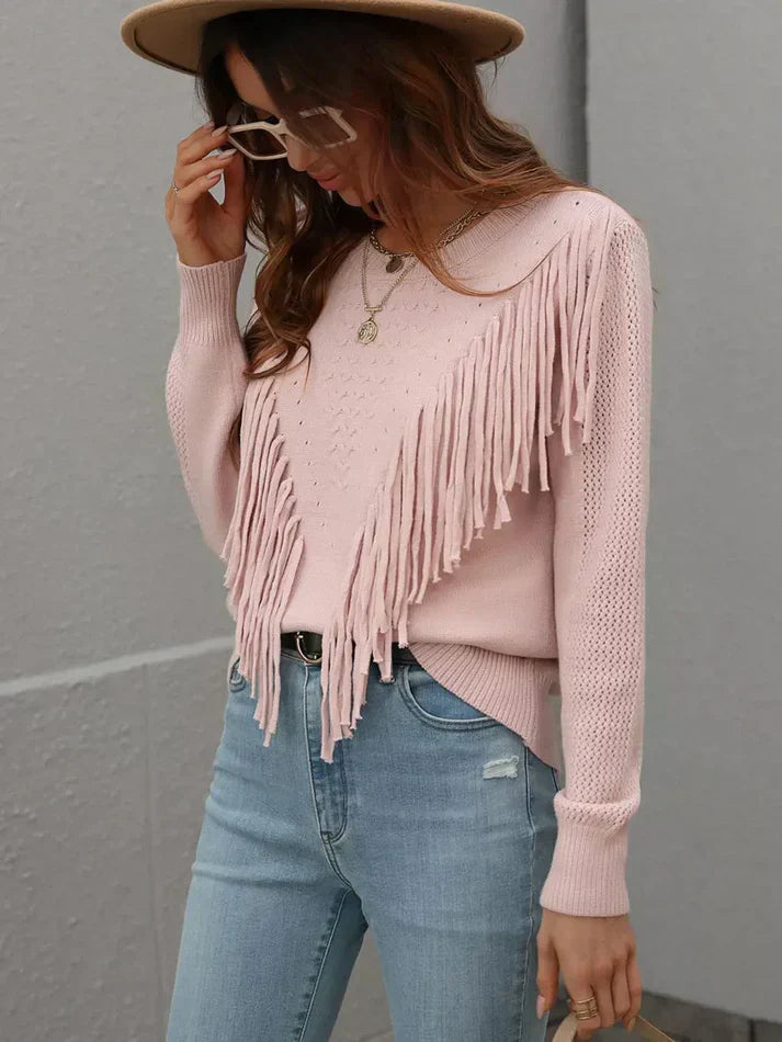 Erica® | Elegant Cotton Knit Sweater