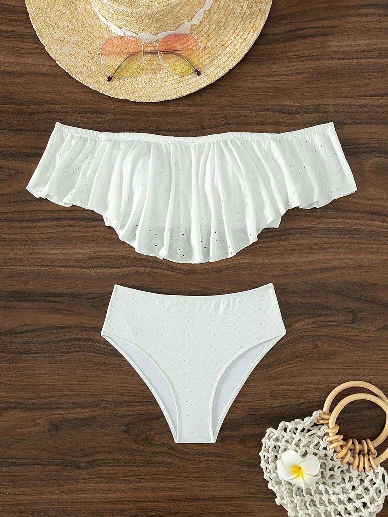 Esmeralda® | Off-Shoulder High Waist Swimsuit