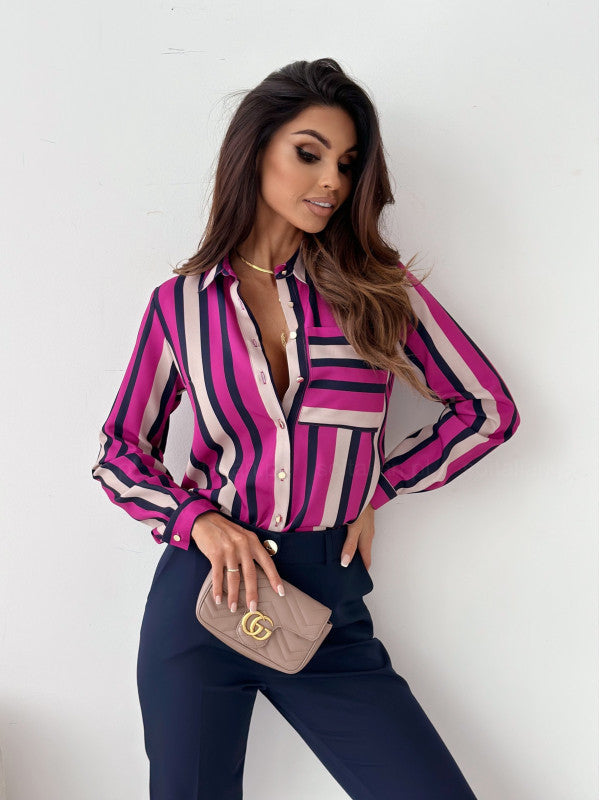 Fabiola® | Blouse Tidy Women'S Blouse With Satin Print