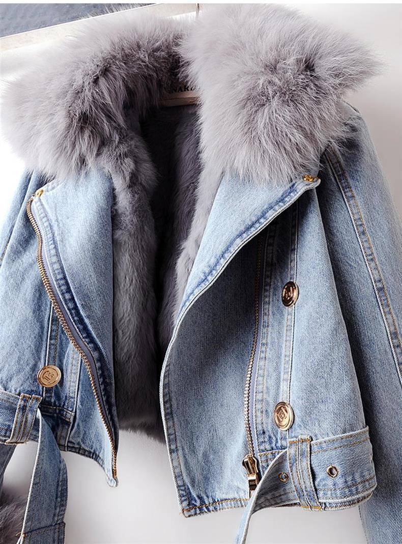 Sandra | Short denim jacket with lining