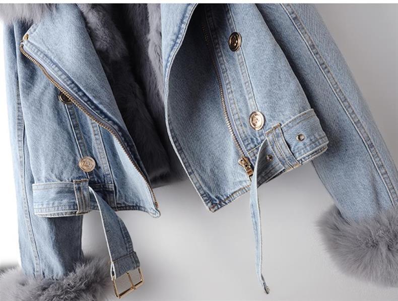 Sandra | Short denim jacket with lining