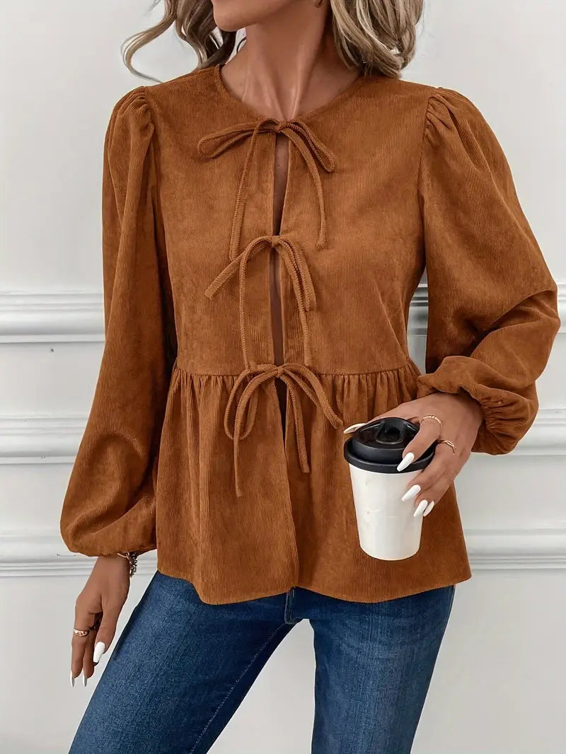 Viola® | Stylish Corduroy Blouse