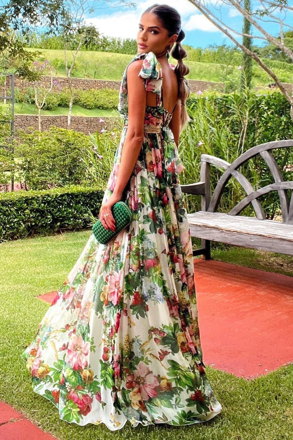 Sol® | Dinah Printed Maxi Dress With Straps
