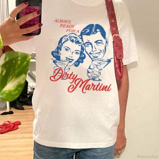 Dirty Martini Retro Cocktail T-shirt