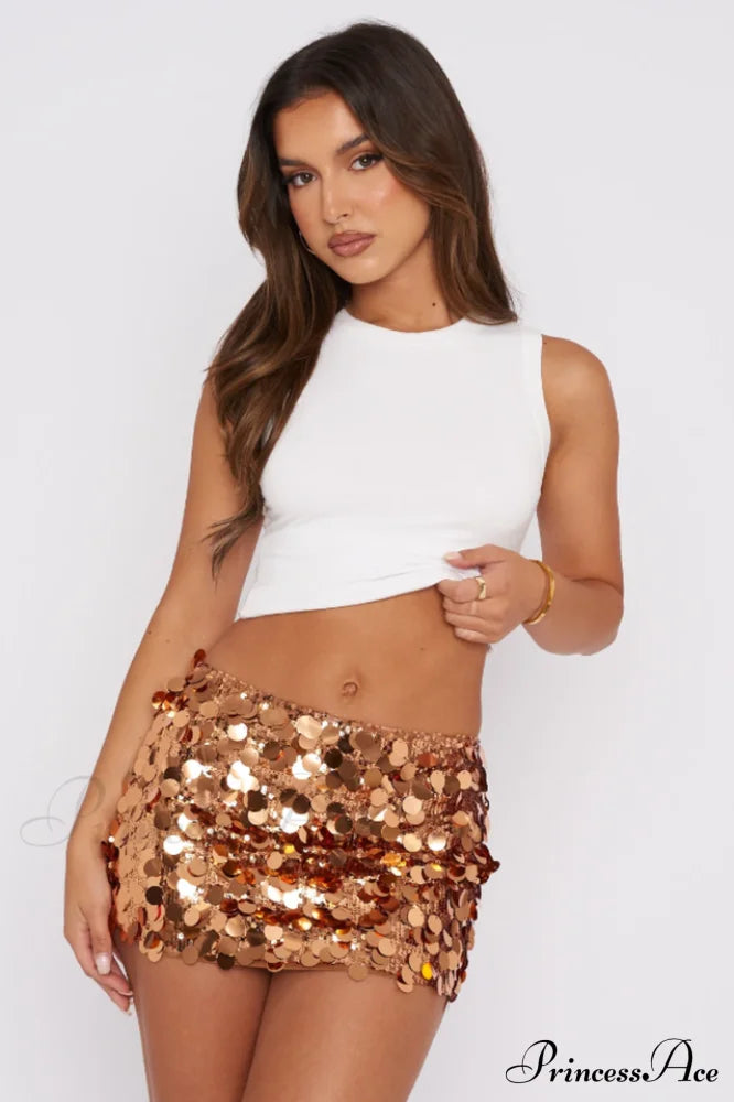 Disco Fever Stylish Mini Skirt