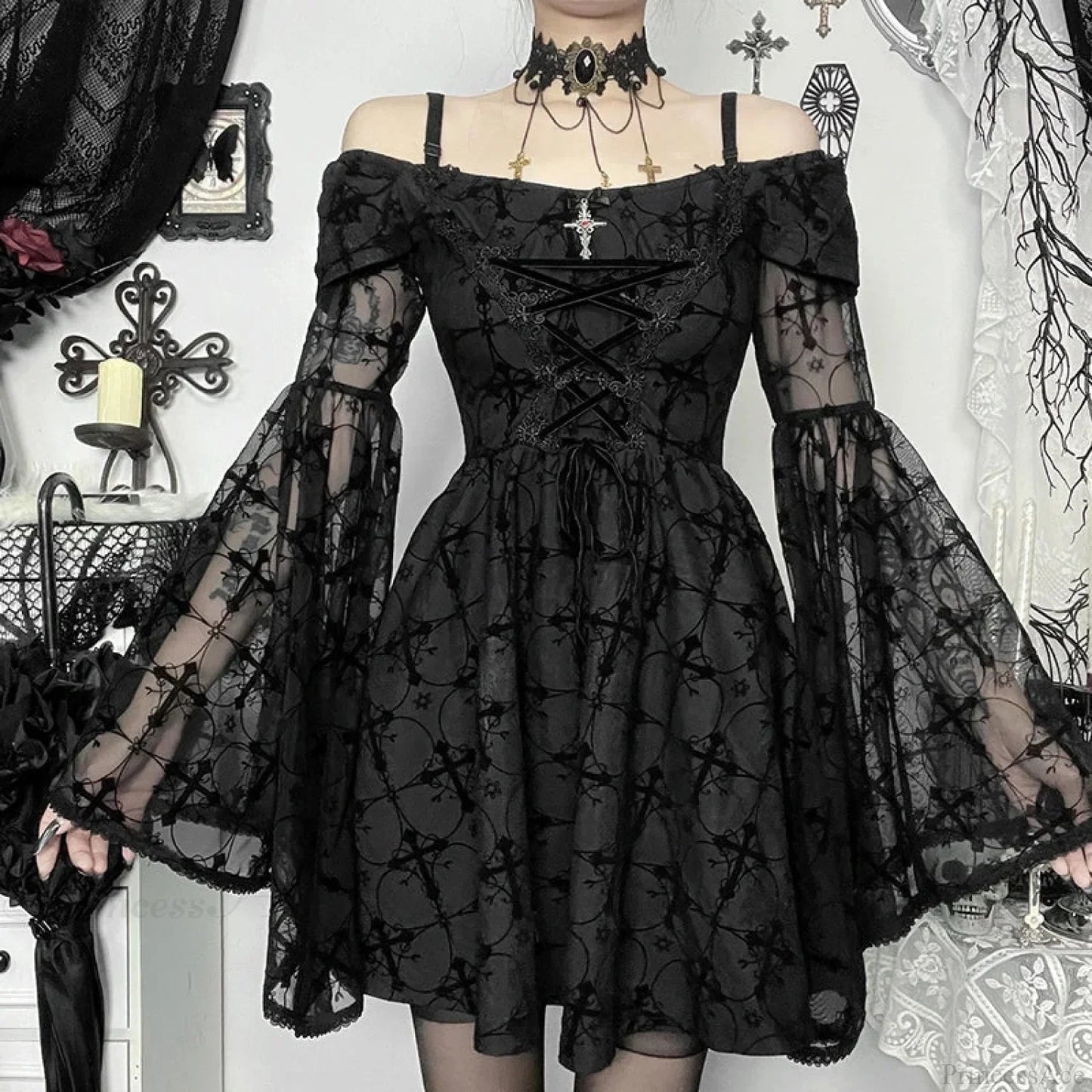 Distinguish Patchwork Petite Frock