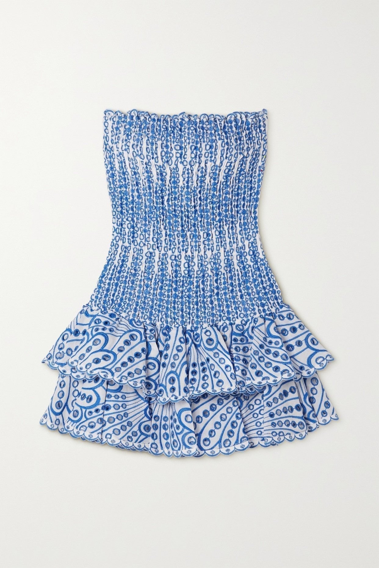Ornella® | Strapless, Figure-Hugging Mini Dress With Embroidered Lace