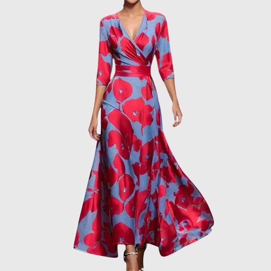Donna | Women's V-Neck Wrap Maxi Dress