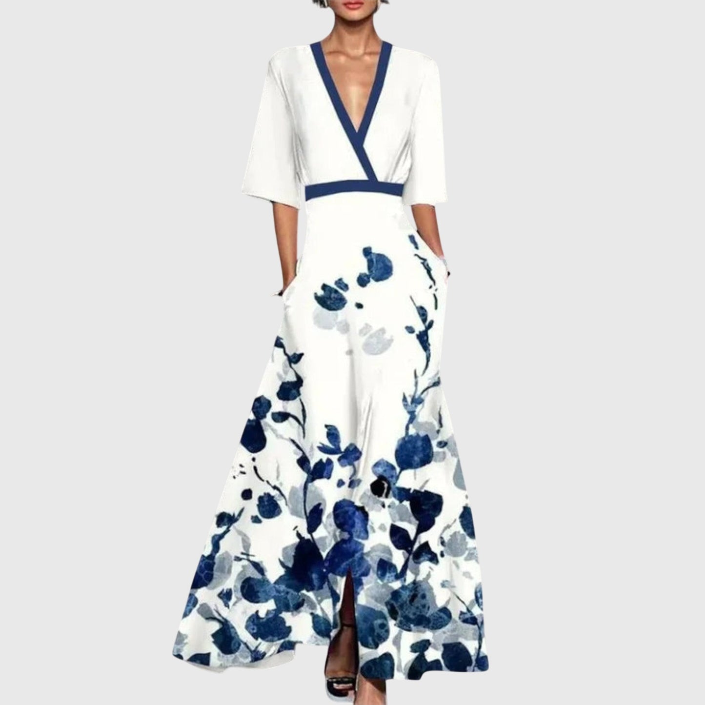 Donna | Women's V-Neck Wrap Maxi Dress