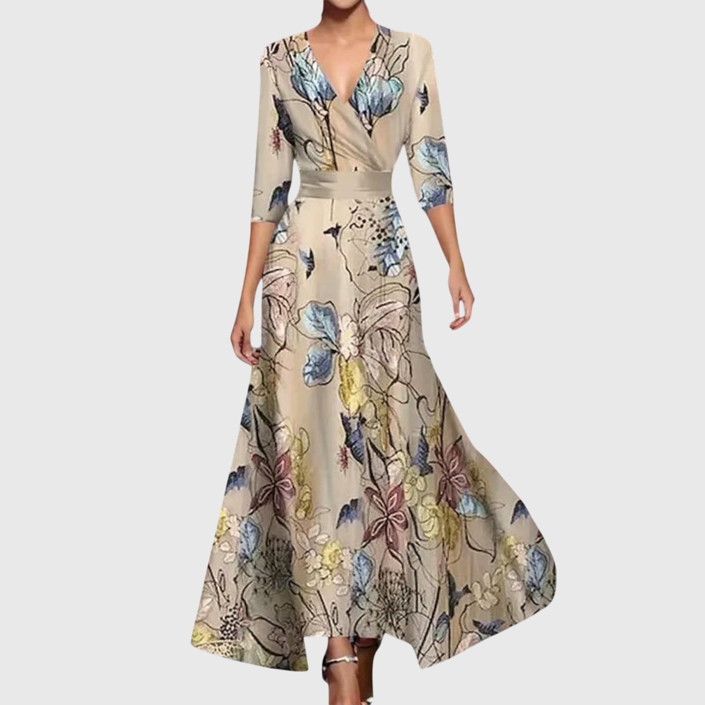 Donna | Women's V-Neck Wrap Maxi Dress