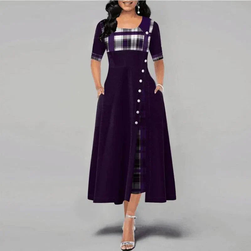 Marisa® | Long Checked Dress