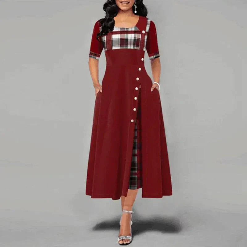 Marisa® | Long Checked Dress