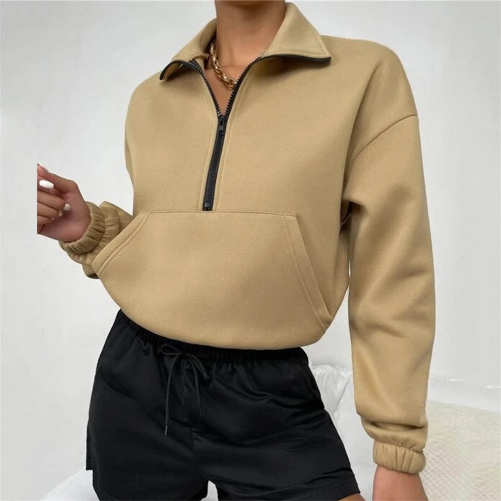Lucía® | Women's half zip sweater