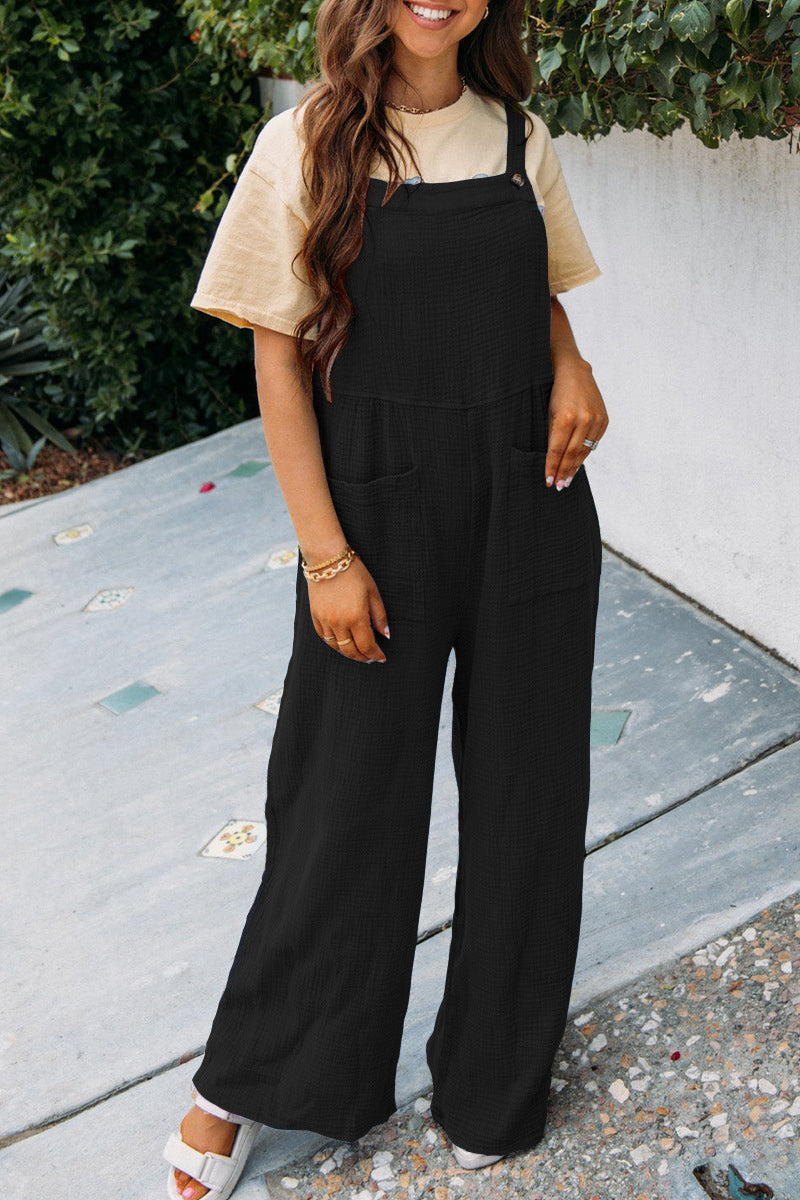 Simone® | Women'S Loose Square Neck Pants Suit With Pocket