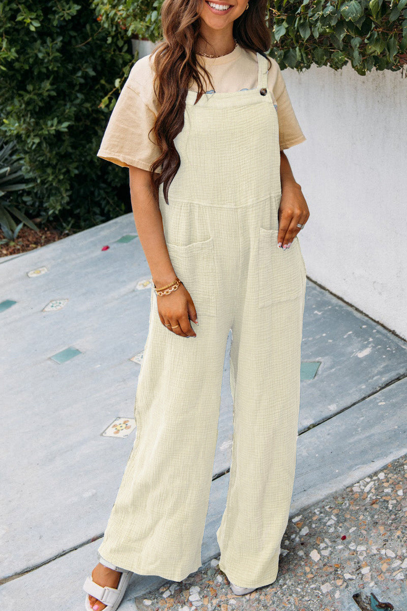 Simone® | Women'S Loose Square Neck Pants Suit With Pocket