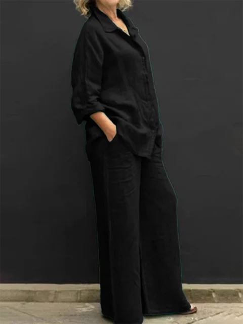 Trinidad® | Casual Linen Blouse And Pants Set