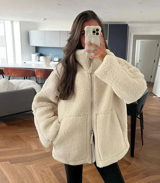 Estela | Cozy cotton teddy jacket