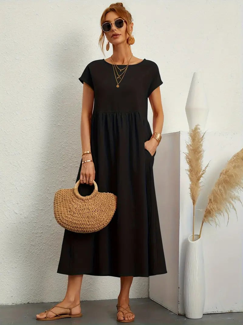 Cecilia® | Premium Linen Pocket Dress
