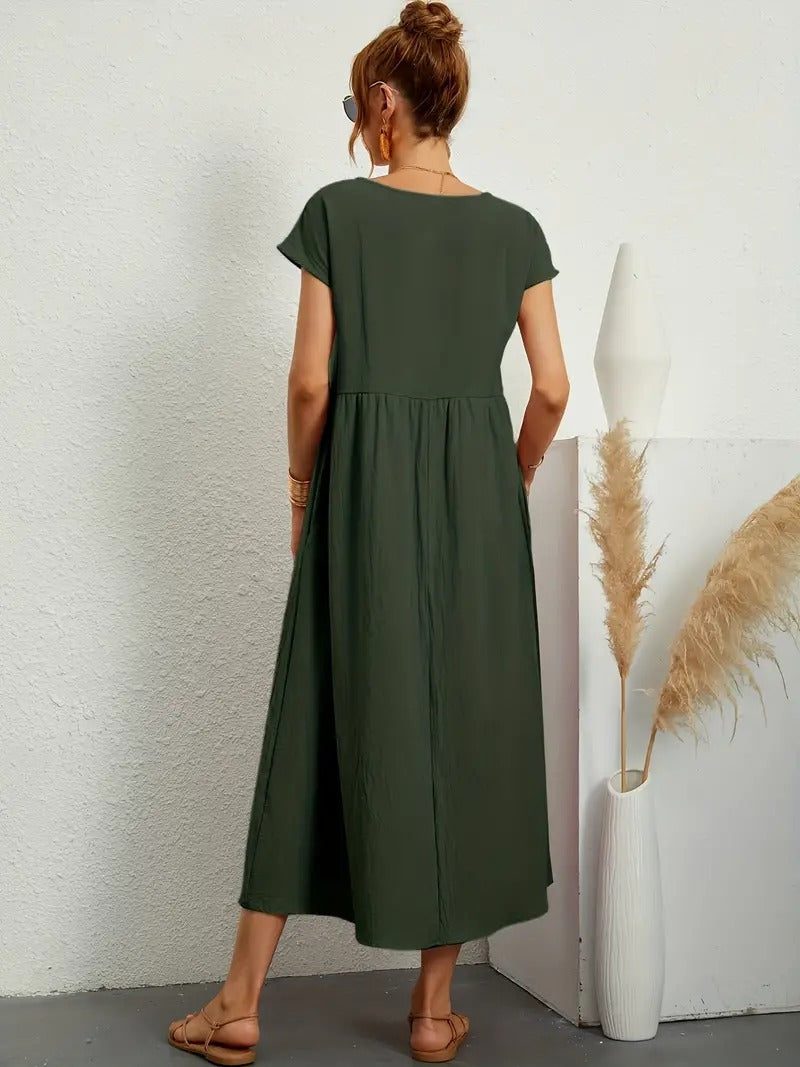 Cecilia® | Premium Linen Pocket Dress