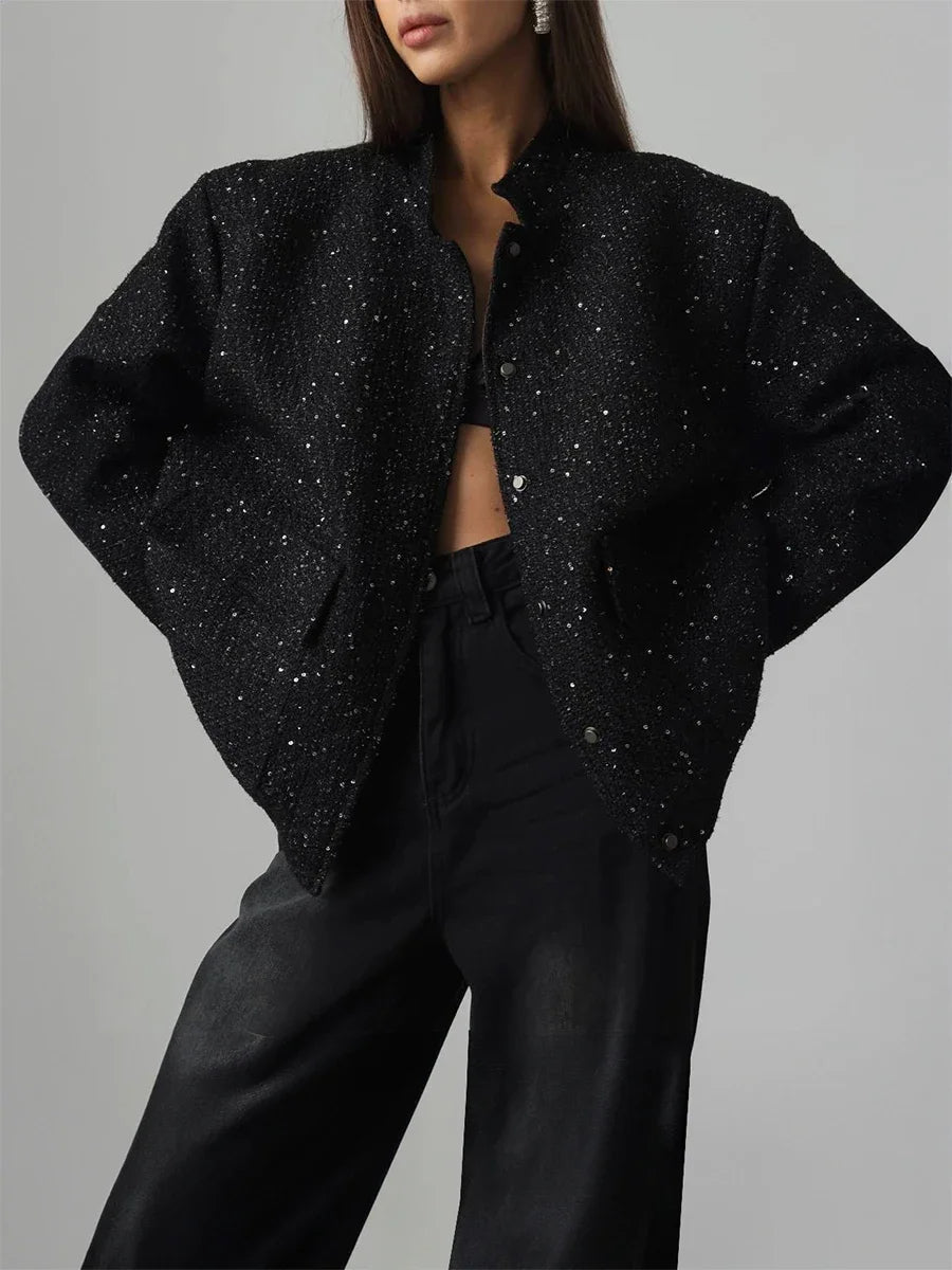 Nora® | Shiny tweed jacket for women