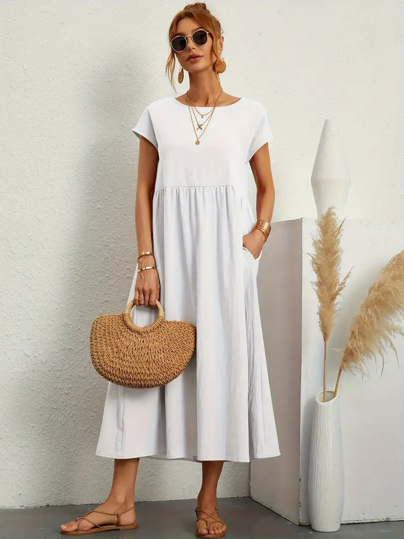 Cecilia® | Premium Linen Pocket Dress