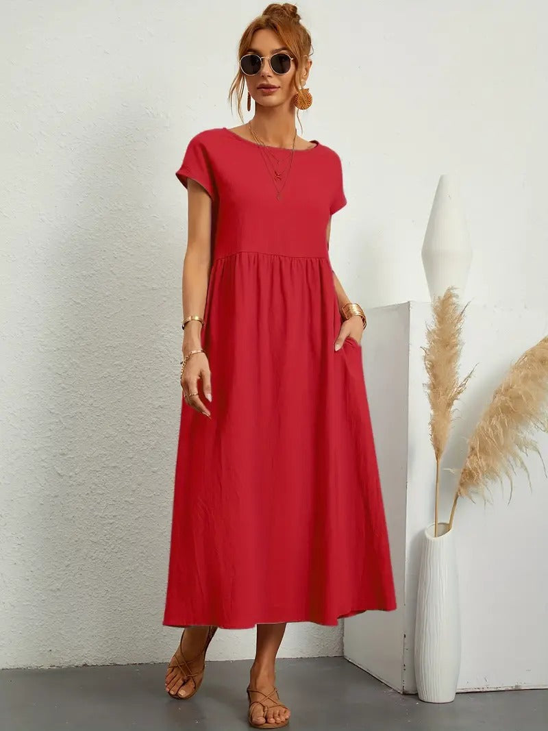 Cecilia® | Premium Linen Pocket Dress