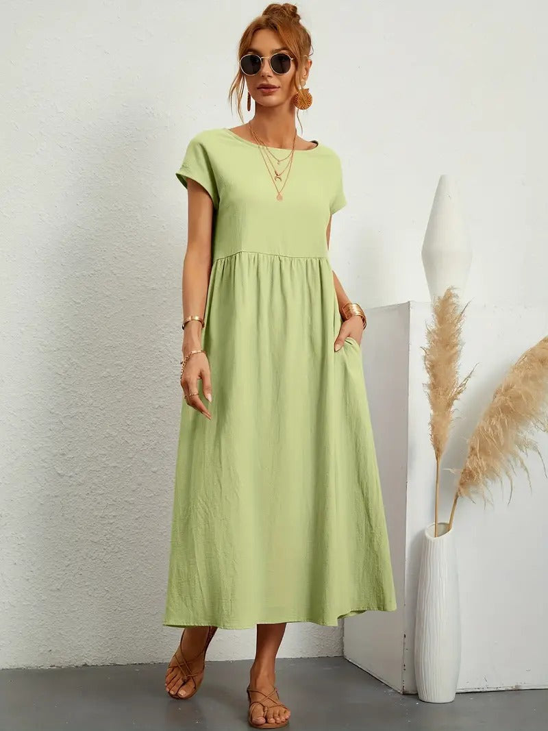 Cecilia® | Premium Linen Pocket Dress