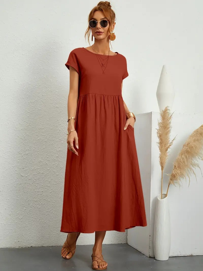 Cecilia® | Premium Linen Pocket Dress