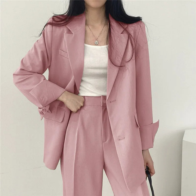 സോഫിയ (Sophia)® | Blazer And Straight-Leg Pants Set For Women