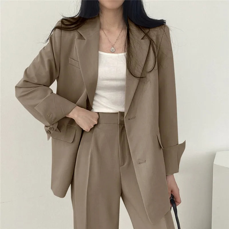 സോഫിയ (Sophia)® | Blazer And Straight-Leg Pants Set For Women