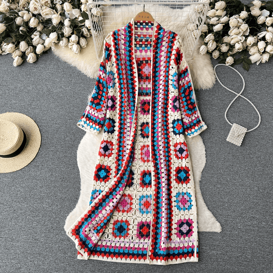 Romy | Floral crochet jacket for women