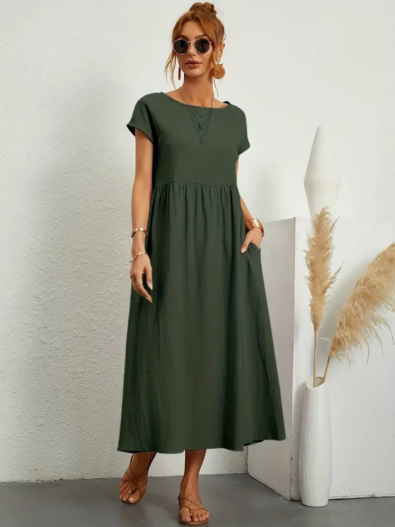 Cecilia® | Premium Linen Pocket Dress
