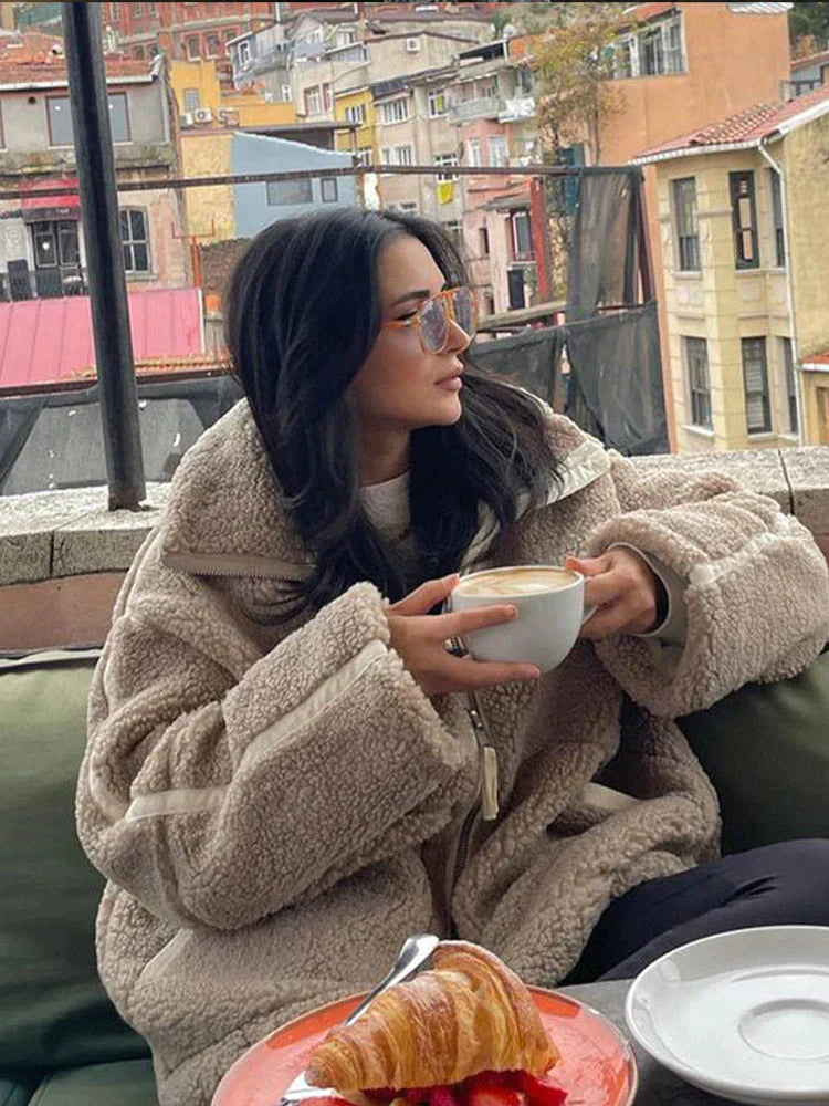 Estela | Cozy cotton teddy jacket