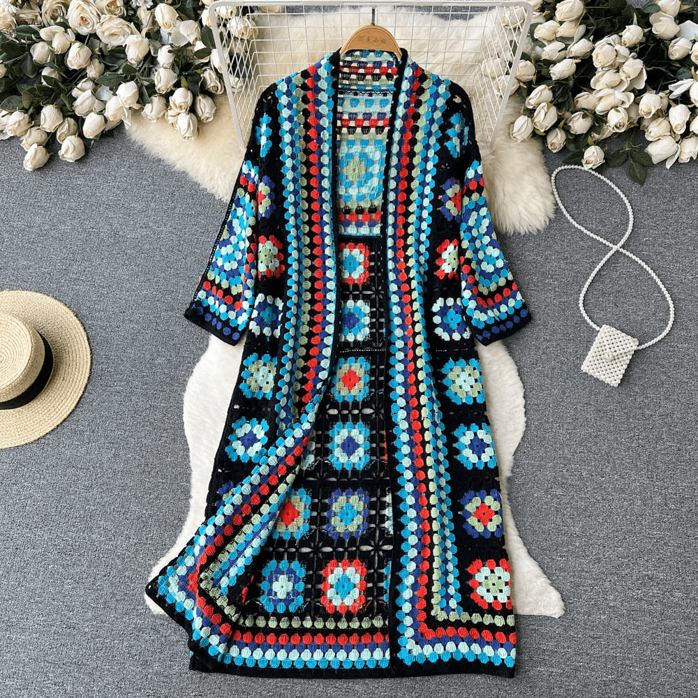 Romy | Floral crochet jacket for women