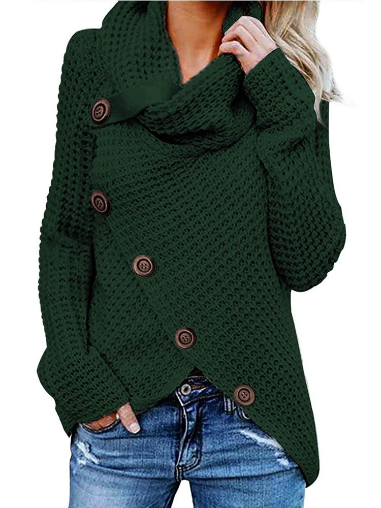 Dominique | Knitted O-neck sweater for women