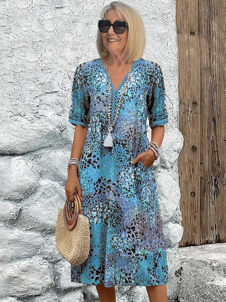 Elisa® | Vibrant midi length dress