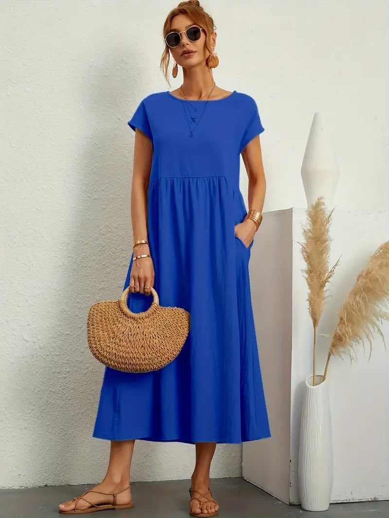 Cecilia® | Premium Linen Pocket Dress