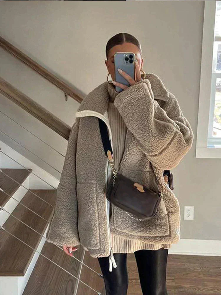 Eva | Cozy cotton teddy jacket