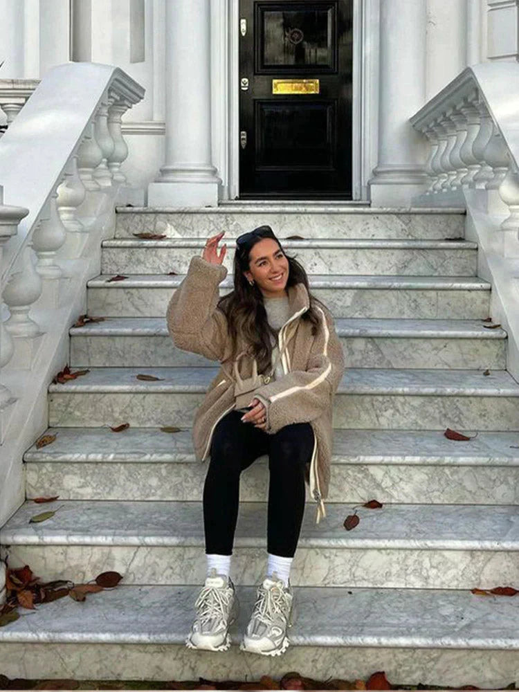 Estela | Cozy cotton teddy jacket