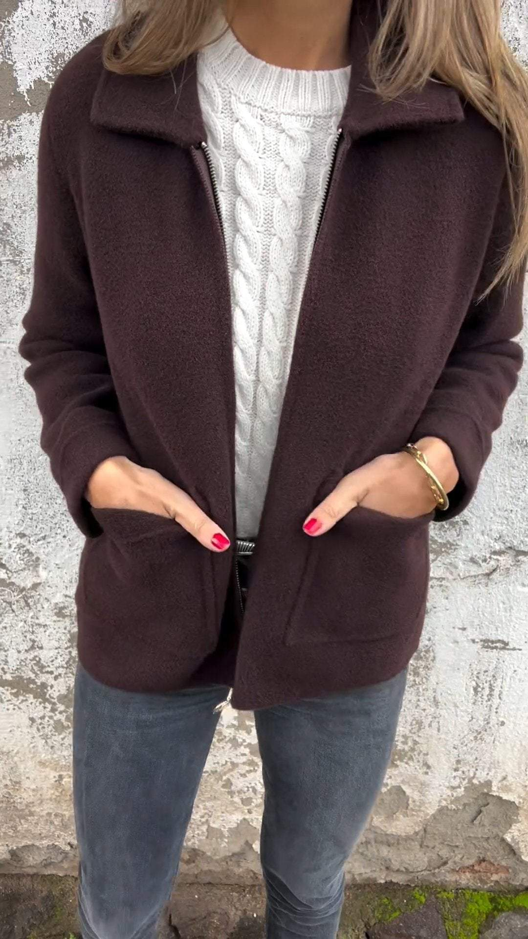 Johana® | Cozy zip-up jacket