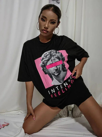 Drop Shoulder Oversized Streetwear T-shirt