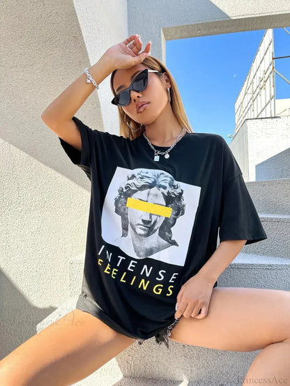 Drop Shoulder Oversized Streetwear T-shirt