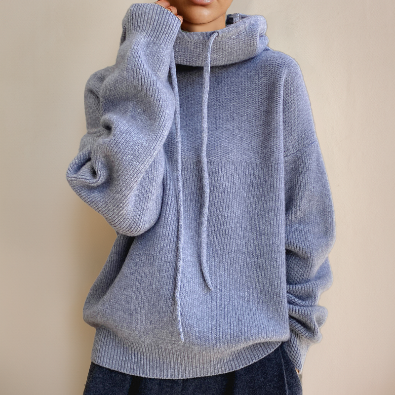 Agustina | Knitted hoodie for women