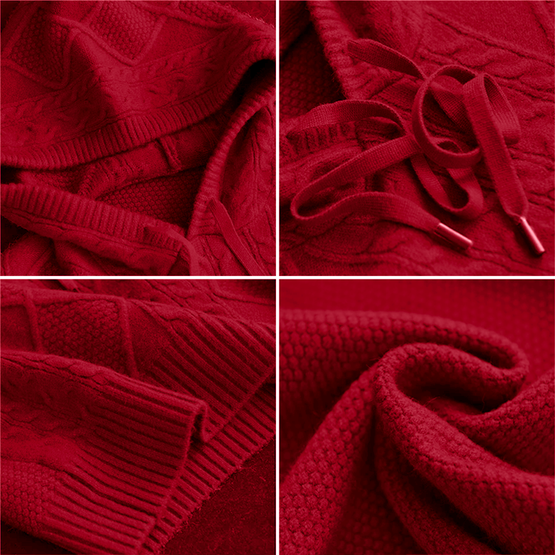 Karen | Jacquard sweater with hood