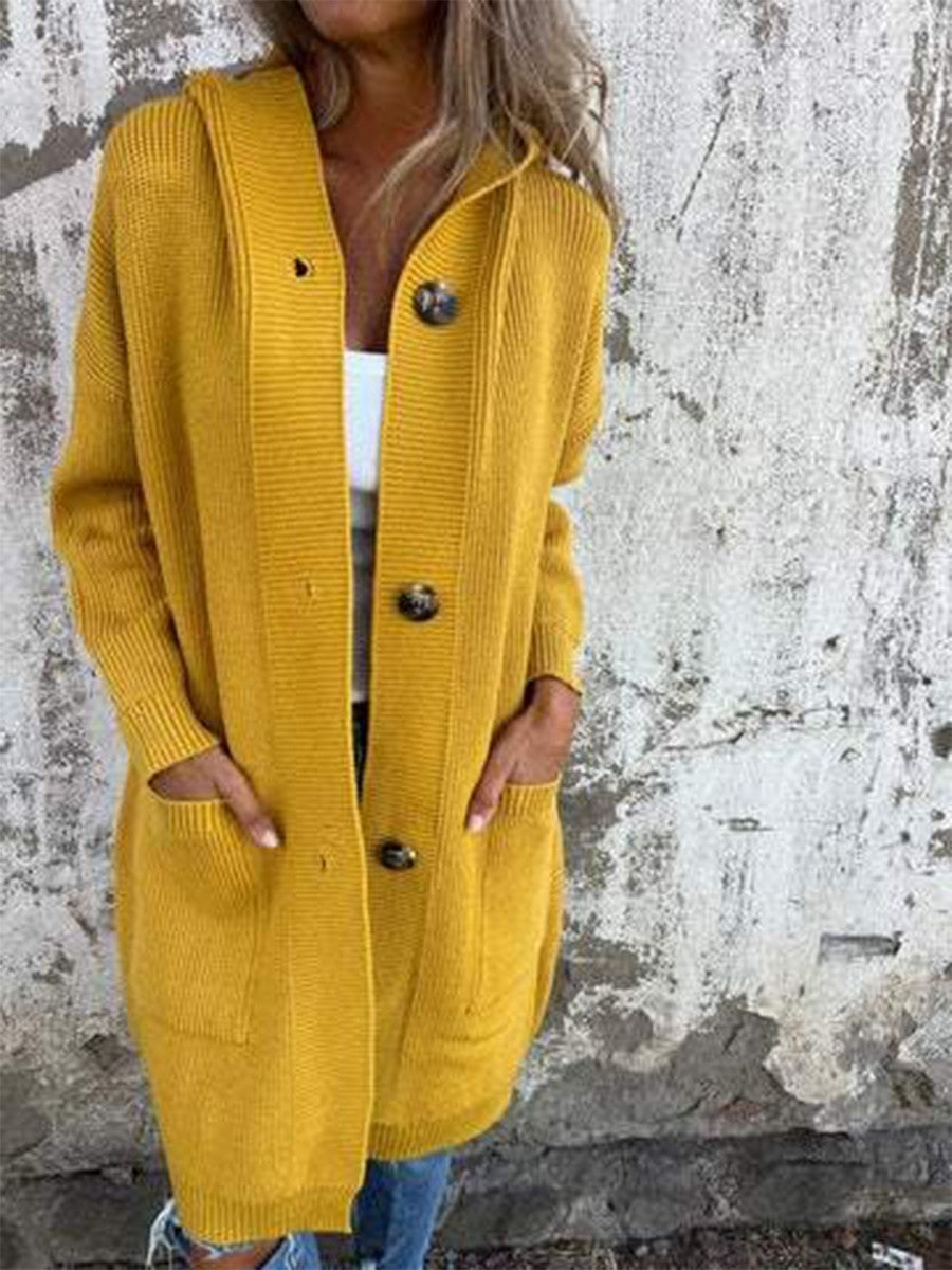 Josephine | Women's Long Hooded Cardigan
