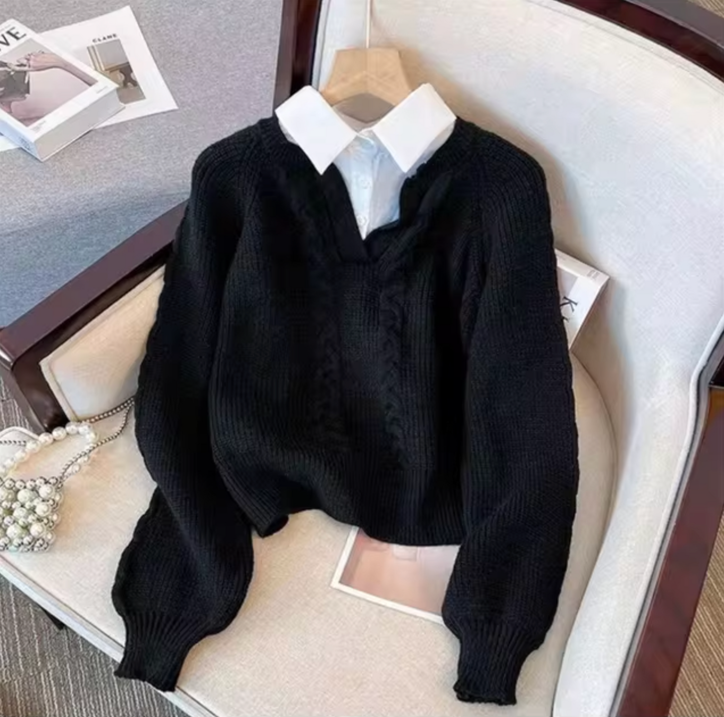 Penélope | Two-piece knitted sweater