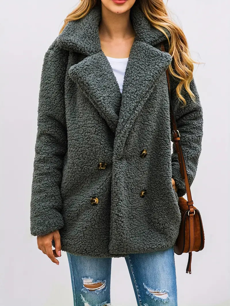 Frida | Knitted plush jacket